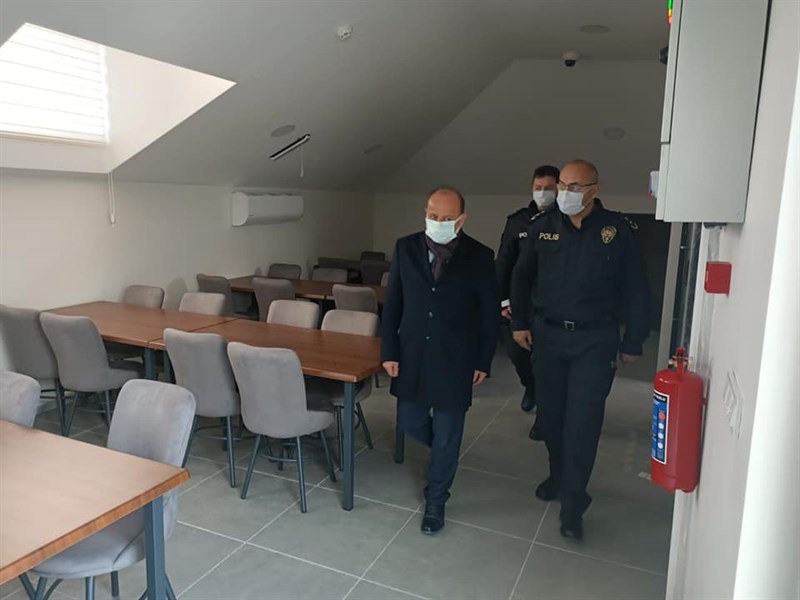 kaymakamimiz sayin izzettin sevgili hizmete acilan sehit tufan kansuva polis merkezi amirligini ziyaret etti